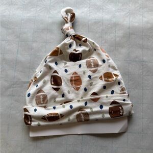 Infant Football Print Knotted Hat